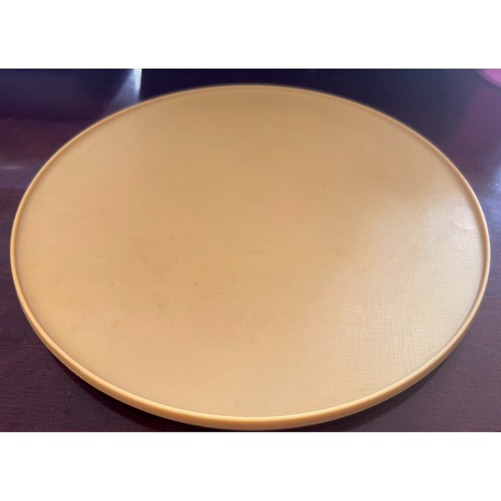 Rubbermaid Lazy Susan Plastic 11" Harvest Gold Yellow Vintage Retro Organizer